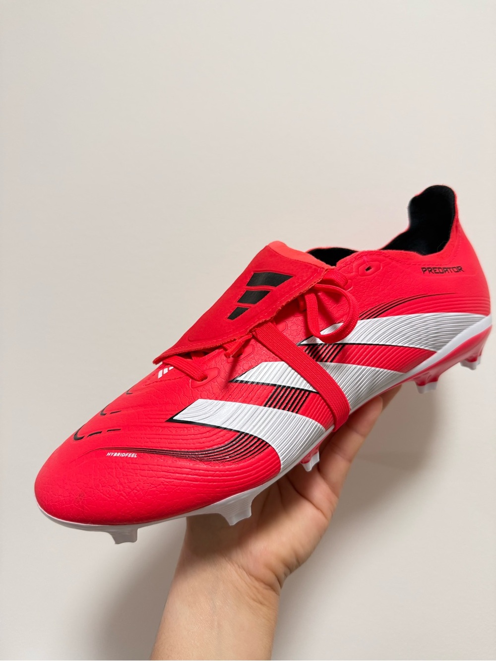 adidas Predator Men's Soccer Cleats in Bright Red and White